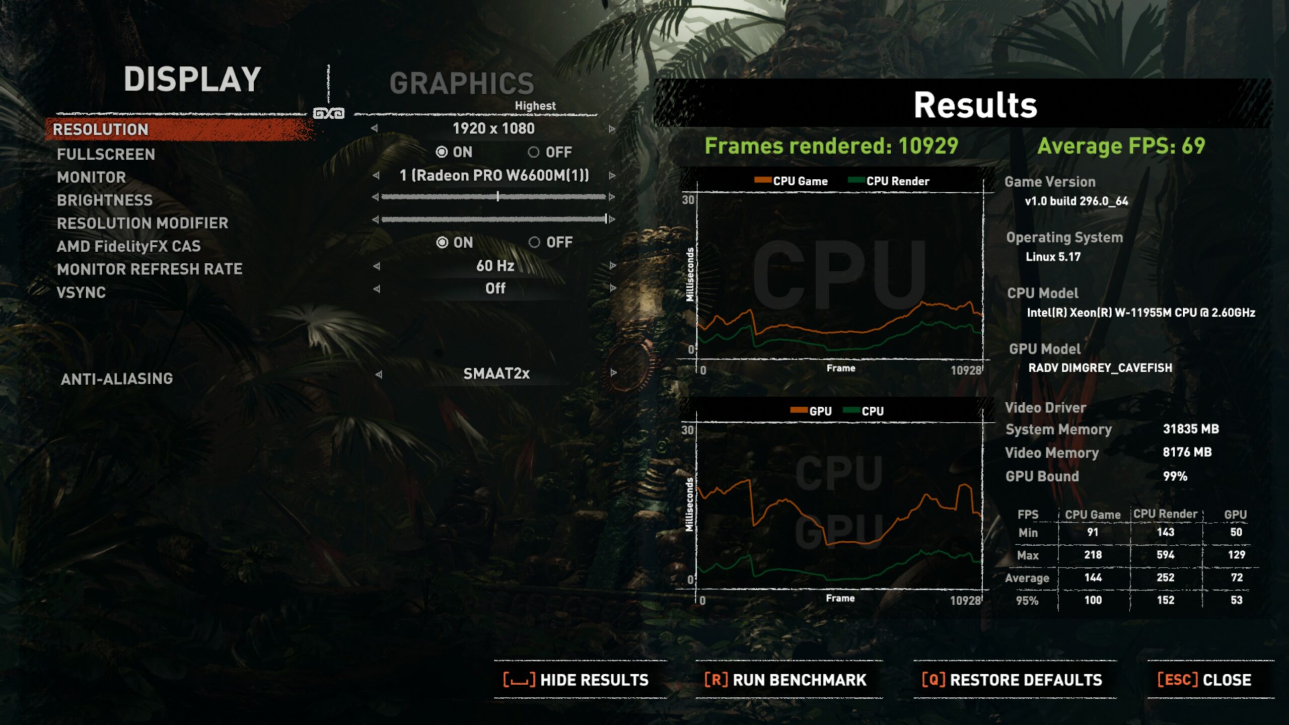 HP ZBook Fury 17.8 G8 - Radeon PRO W6600M