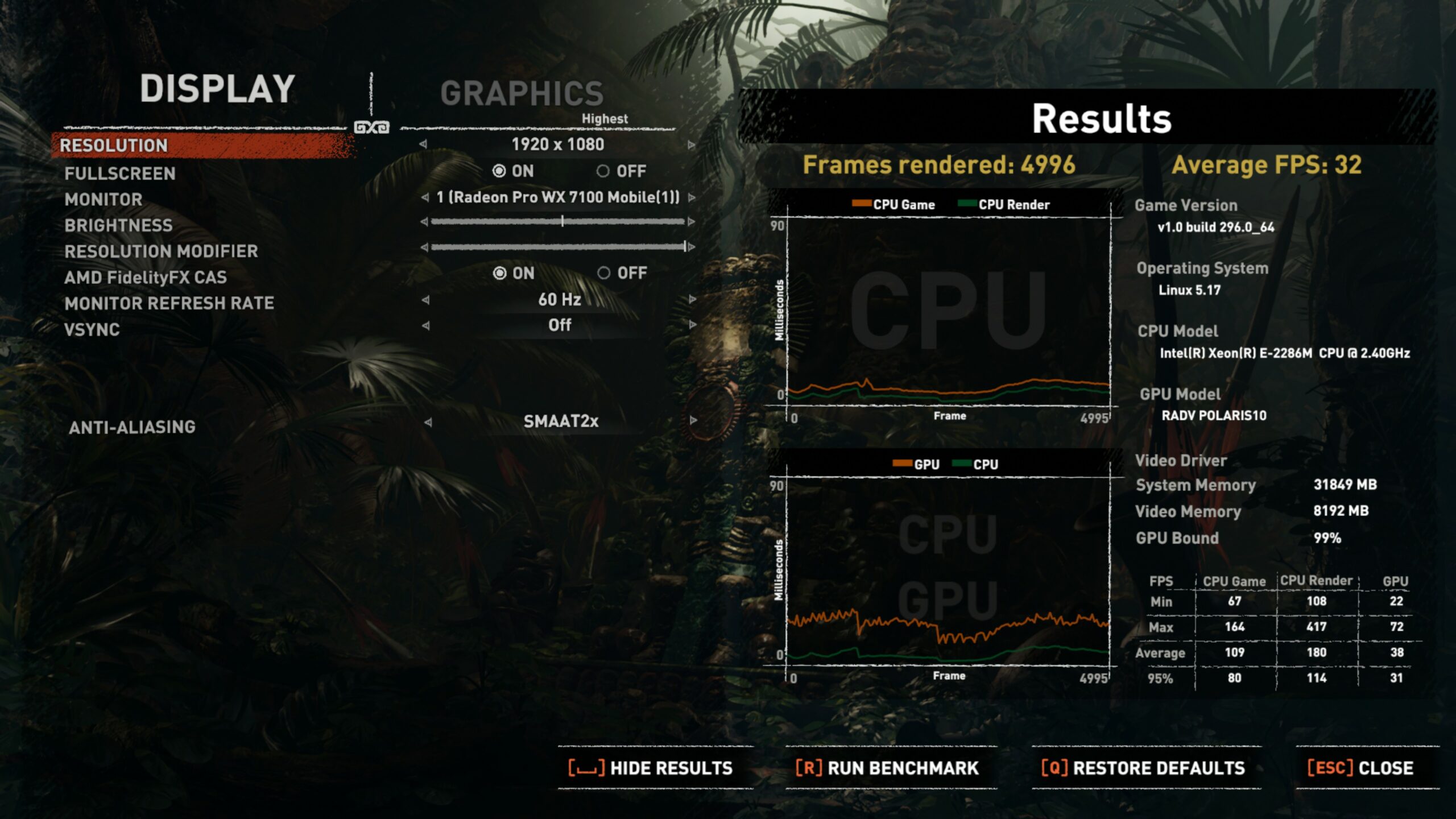 Dell Precision 7740 - Radeon PRO WX7100M
