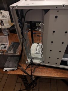 Knocking out the side plates