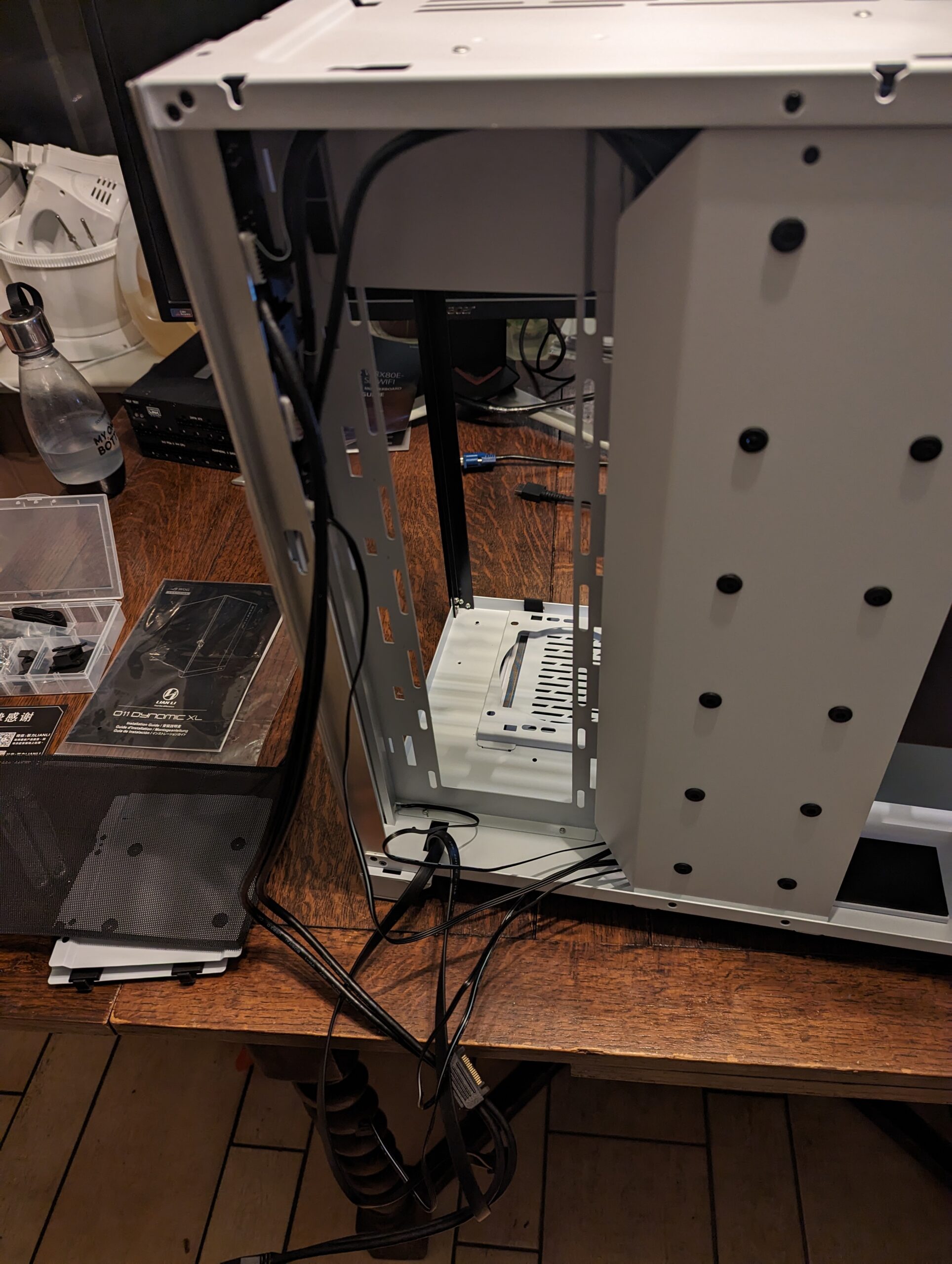 Knocking out the side plates