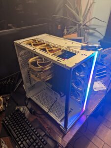 Top exhaust installation